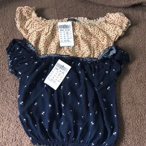 Brandy Melville off the shoulder tops